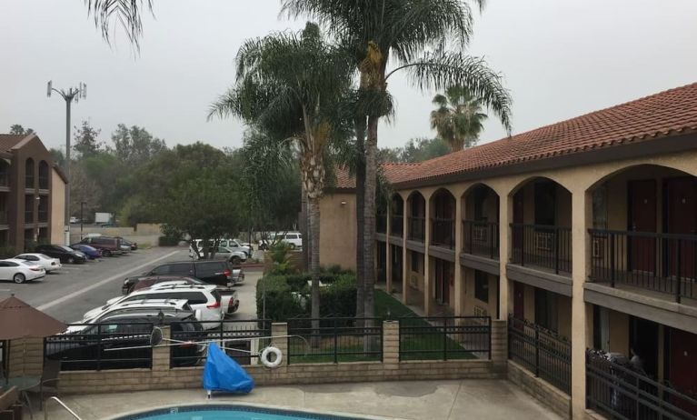 Outdoor pool at Five Star Inn West Covina.