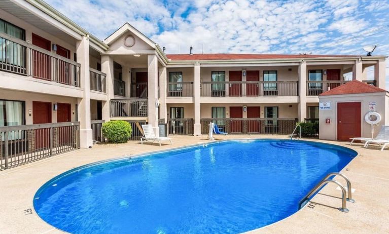 Outdoor pool at Econo Lodge Inn & Suites Murfreesboro Shopping District.