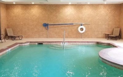 Indoor pool at Wyndham Lake Charles.