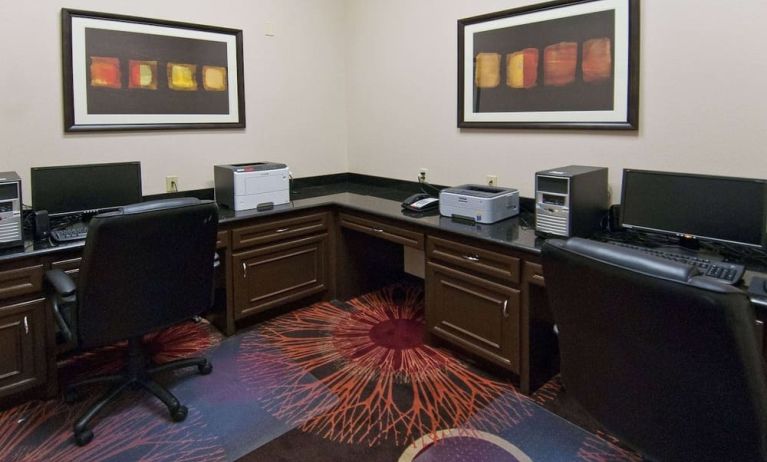 Business center at Wyndham Lake Charles.