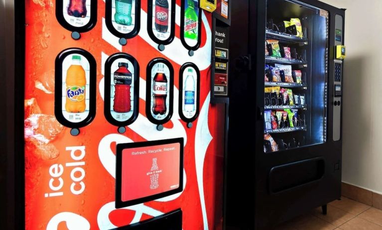 Vending machine at Quality Inn Memphis Northeast Near I-40.