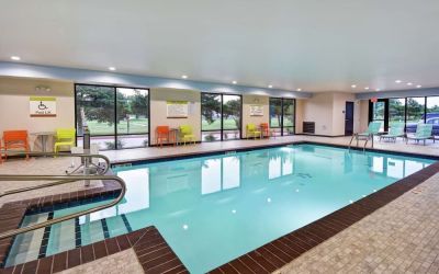 Indoor pool at at Home2 Suites El Reno.