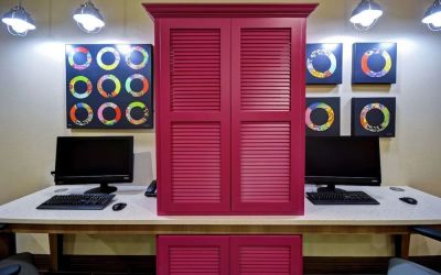 Business center at Home2 Suites El Reno.
