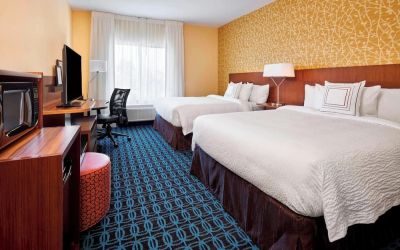 Queen beds at Fairfield Inn & Suites By Marriott Alexandria.