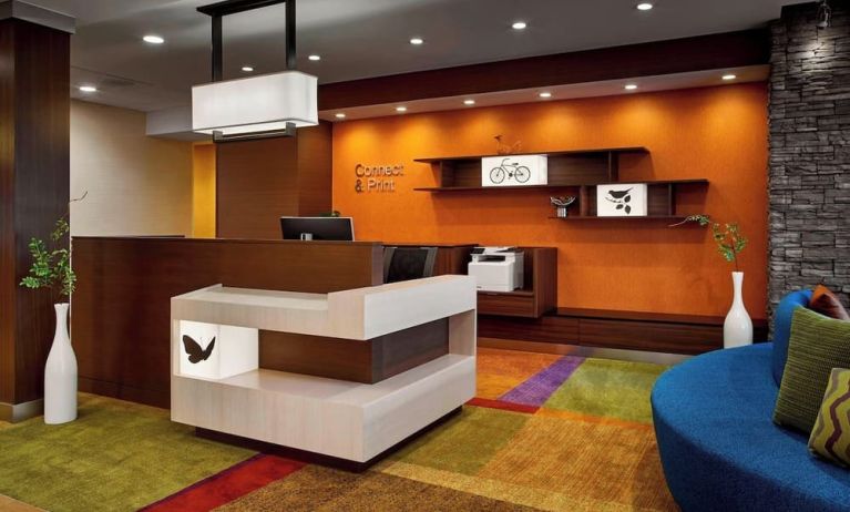 Reception desk at Fairfield Inn & Suites By Marriott Alexandria.