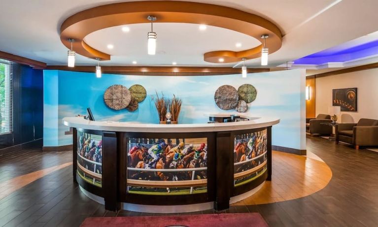 Reception desk at Best Western Premier Toronto Airport Carlingview.