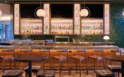 Hotel bar at Hilton Atlanta Airport.