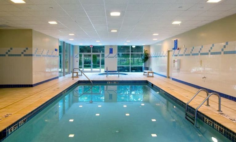 Indoor pool at Hilton Atlanta Airport.