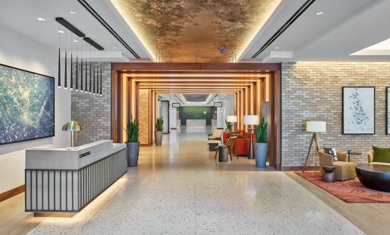 Reception hall at Hilton Atlanta Airport.