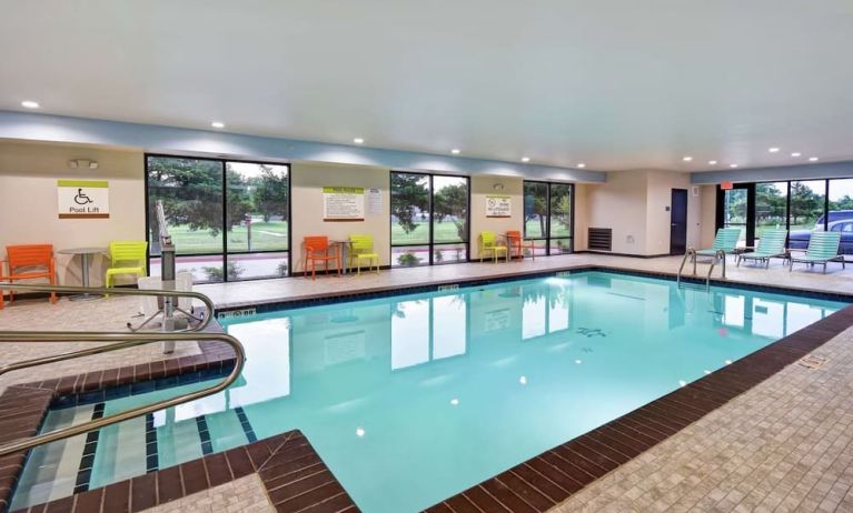 Indoor pool at Home2 Suites By Hilton El Reno.