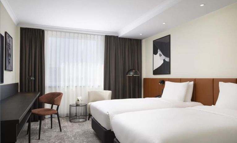 Day use room at Hilton Dusseldorf.