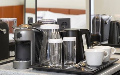 Coffee station at Hilton Dusseldorf.