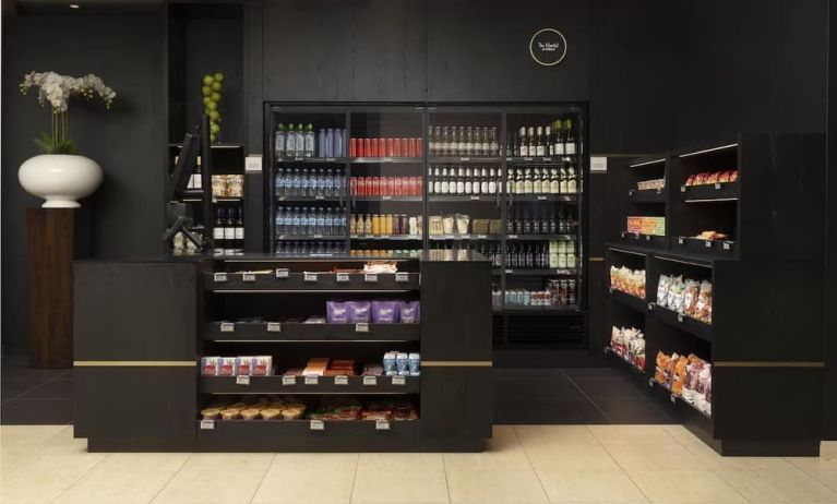 Snack bar at Hilton Dusseldorf.