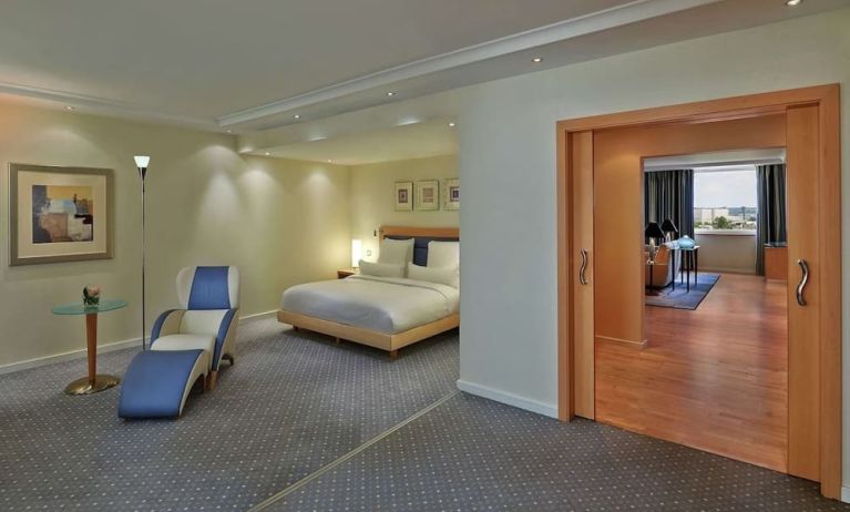 Day use room at Hilton Dusseldorf.