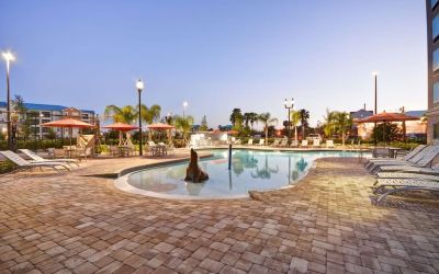 Outdoor pool at Homewood Suites By Hilton Orlando Theme Parks.