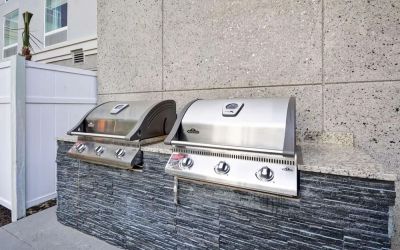 Barbeque grill at Homewood Suites By Hilton Orlando Theme Parks.