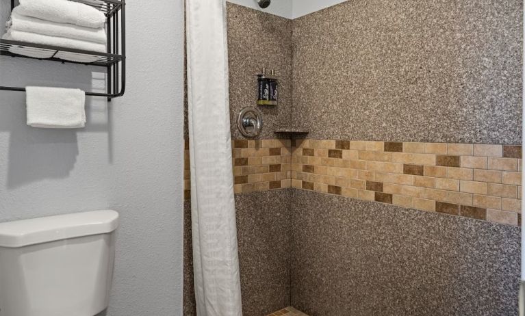 Guest bathroom at Bay Breeze Inn.