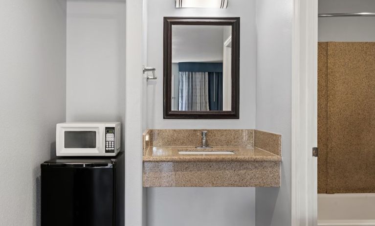 Guest bathroom at Bay Breeze Inn.