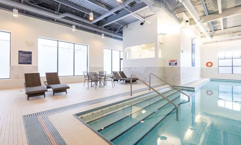 Indoor pool at DoubleTree By Hilton Calgary North.