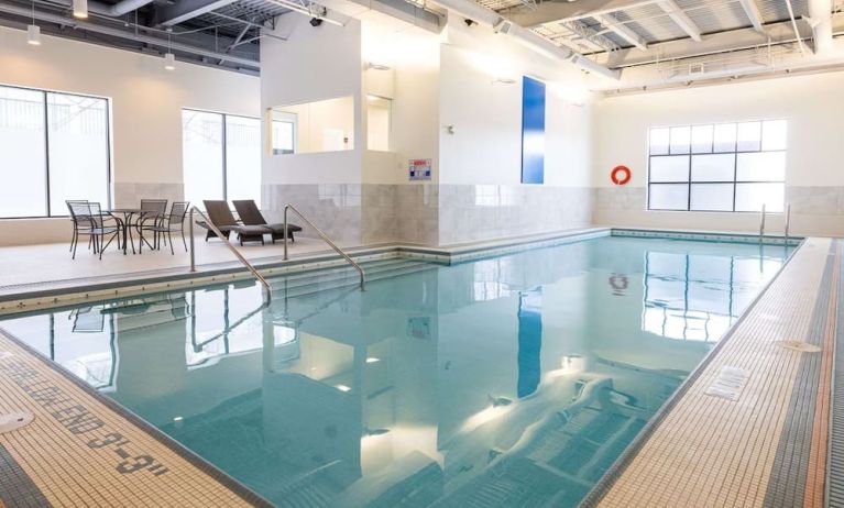 Indoor pool at DoubleTree By Hilton Calgary North.