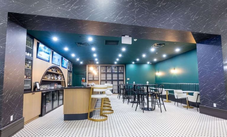 Hotel bar at DoubleTree By Hilton Calgary North.