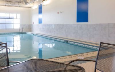Indoor pool at DoubleTree By Hilton Calgary North.