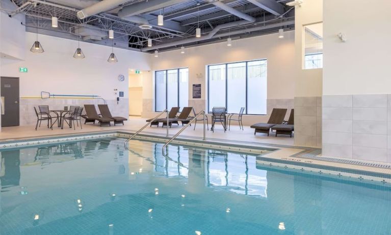 Indoor pool at DoubleTree By Hilton Calgary North.