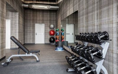 Gym at Envision Hotel Boston-Everett.