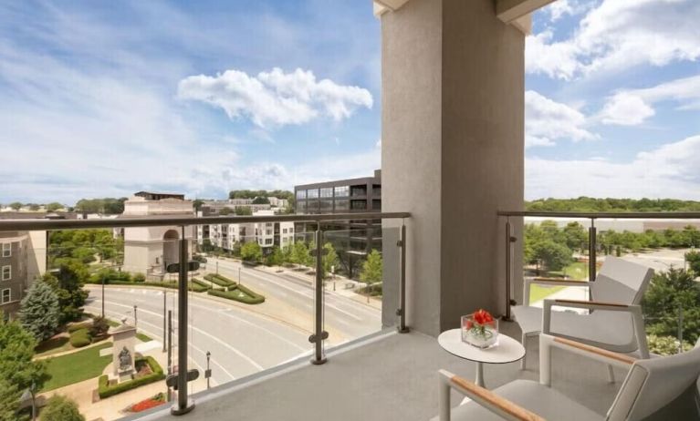Balcony at Embassy Suites By Hilton Atlanta Midtown.