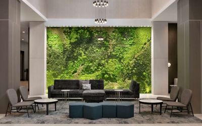 Lobby seating at Embassy Suites By Hilton Atlanta Midtown.