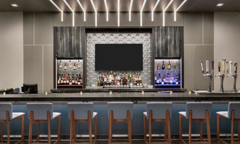 Hotel bar at Embassy Suites By Hilton Atlanta Midtown.