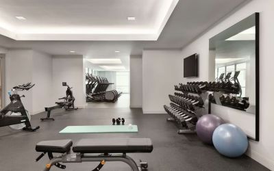 Fitness center at Embassy Suites By Hilton Atlanta Midtown.