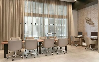 Meeting room at Embassy Suites By Hilton Atlanta Midtown.