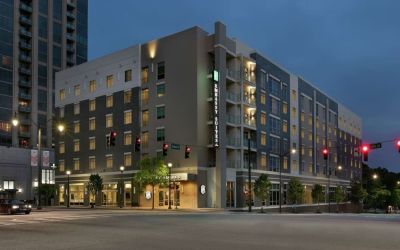Hotel exterior at Embassy Suites By Hilton Atlanta Midtown.