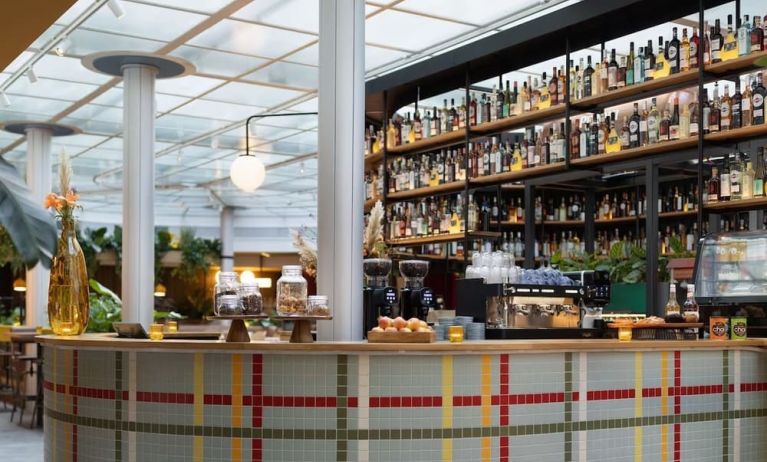 Hotel bar at Motto By Hilton Rotterdam Blaak.