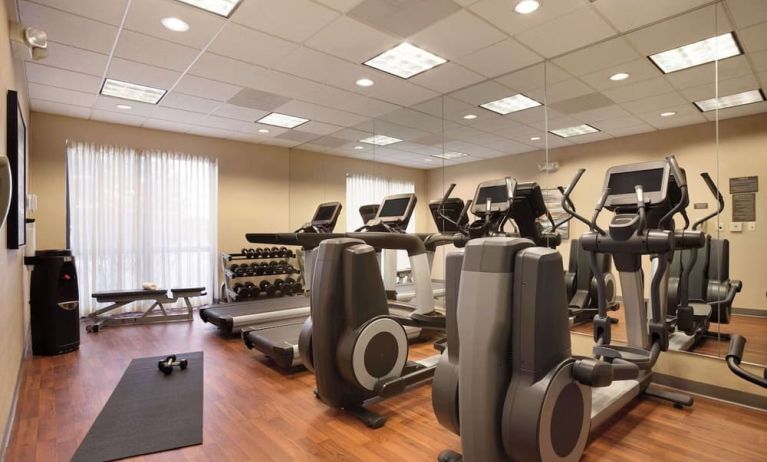 Fitness center at Hyatt Place Fremont/Silicon Valley.