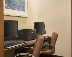 Business center at Hyatt Place Fremont/Silicon Valley.