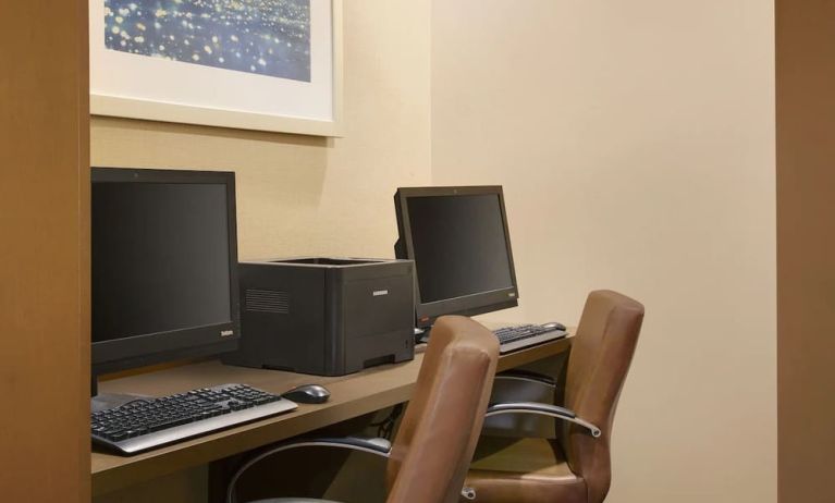 Business center at Hyatt Place Fremont/Silicon Valley.