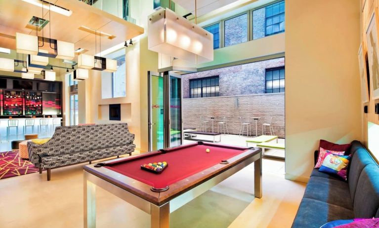 Lounge area at Aloft Manhattan Downtown - Financial District.
