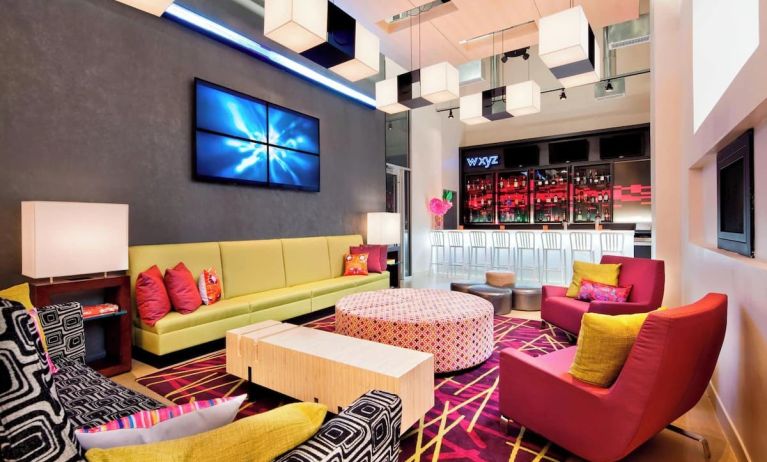 Hotel bar at Aloft Manhattan Downtown - Financial District.