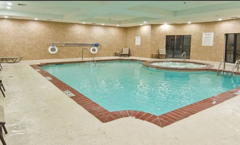 Indoor pool at Wyndham Lake Charles.