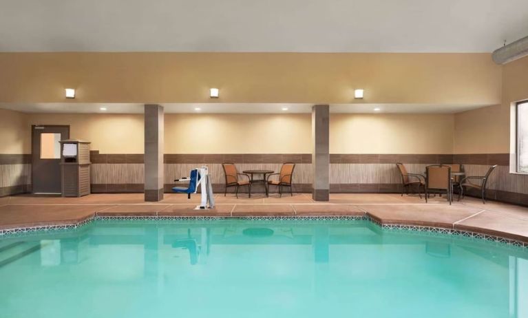 Indoor pool at La Quinta Inn & Suites By Wyndham Lackawanna.