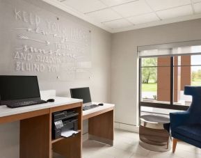 Business center at La Quinta Inn & Suites By Wyndham Lackawanna.