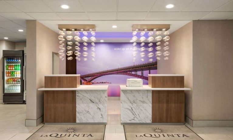 Front Desk at La Quinta Inn & Suites By Wyndham Lackawanna.