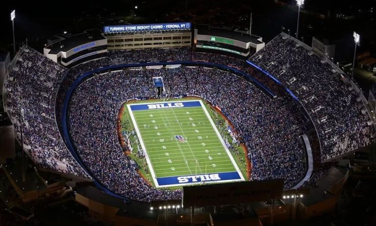 Local landmark at Stadium View Inn.