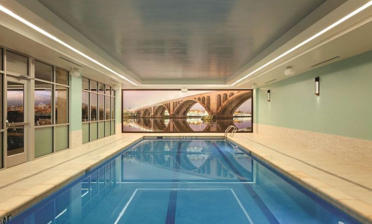 Refreshing indoor pool at Hyatt Place West End Georgetown.