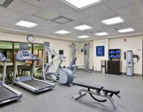 Fitness center to help you stay fit and have fun at the Hampton Inn by at the Hampton Inn & Suites by Hilton Toronto Markham.