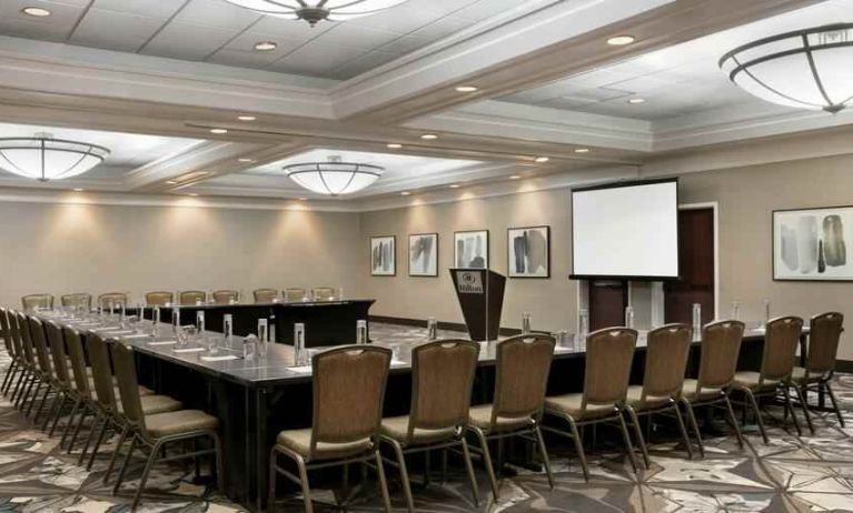 Elegant meeting room suitable for any business occasion at the Hilton Orlando-Altamonte Springs.