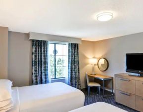 Comfortable and spacious 2 queen size beds at the Embassy Suites by Hilton Orlando-Downtown.