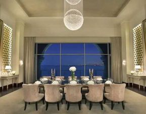 Elegant meeting room suitable for every business occasion at the Waldorf Astoria Dubai Palm Jumeirah.